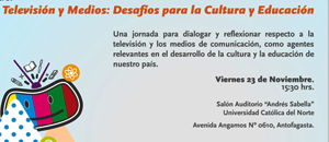 ¡HOY! Universitarios podrán debatir sobre televisión y su relación con la cultura y educación