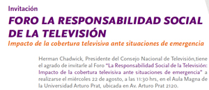 Foro “La Responsabilidad Social de la Televisión” en Iquique