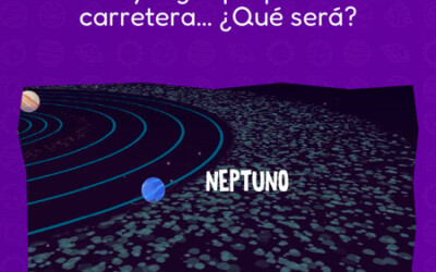 Afiche educativo: Bordes del sistema solar