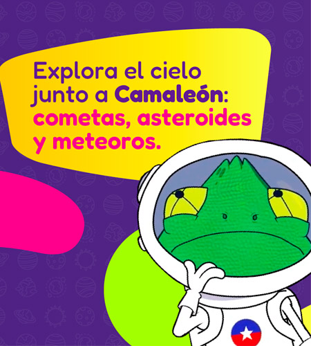 Afiche educativo: Cometas y asteroides