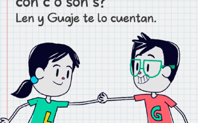 Afiche educativo: Uso de la C y la S