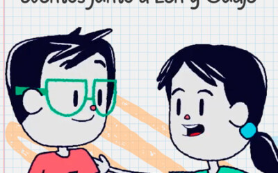 Afiche educativo: Verbos de estado y eventos